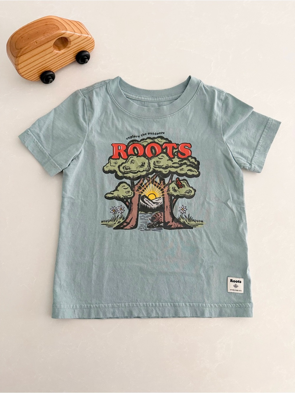 Roots Kids “Explore the Outdoors” Toddler Tee • Size 3T
